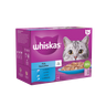 Whiskas 1+ Fish Favourites Adult Wet Cat Food Pouches in Jelly 12 x 85g