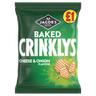 Jacob's Baked Crinklys Cheese & Onion Snacks 90g £1 PMP