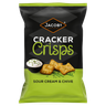Jacobs Cracker Crisps Sour Cream Chive Sharing Bag Snacks 150g