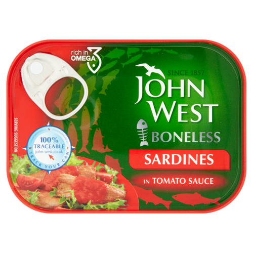 John West Boneless Sardines in Tomato Sauce 95g