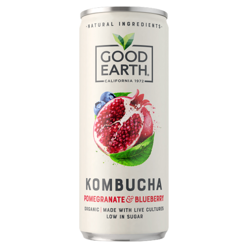 Good Earth Pomegranate & Blueberry Kombucha 250ml