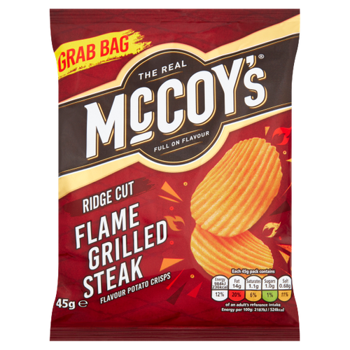 McCoy's Flame Grilled Steak Flavour Potato Crisps 45g