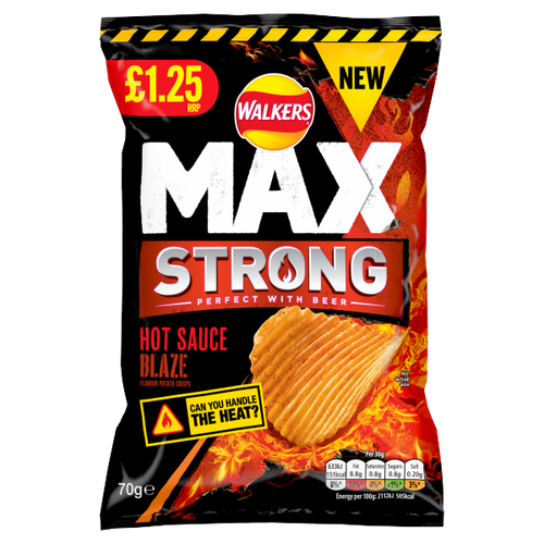 Walkers Max Hot Sauce PM £1.25 70g