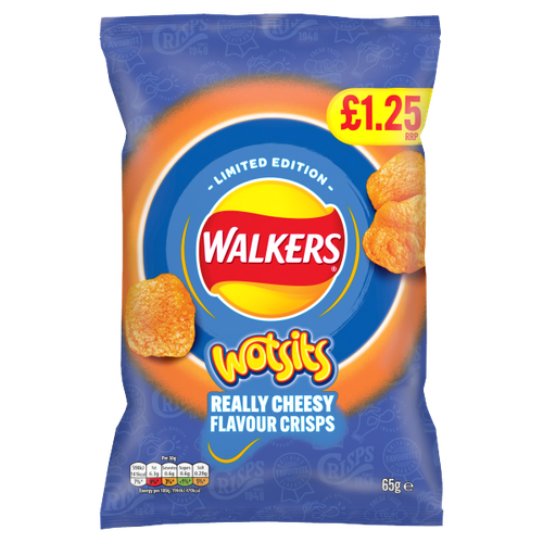 Walkers Wotsits Cheese Pm £1.25 65g