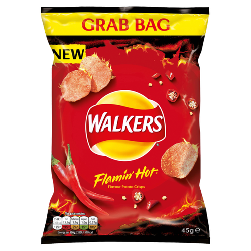 Walkers Flamin Hot Crisps 45g We Get Any Stock