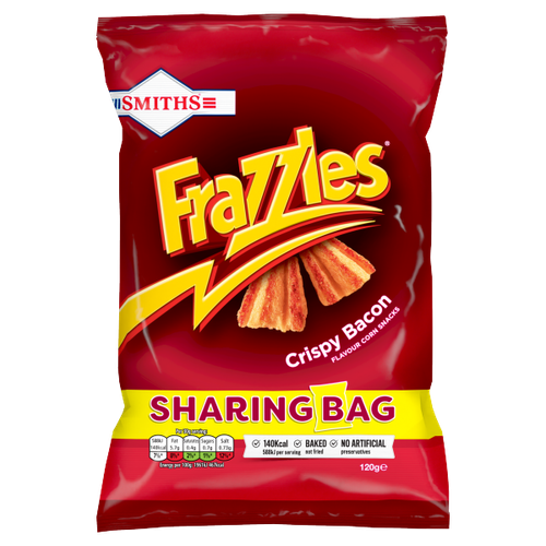 Smiths Frazzles Crispy Bacon Sharing Bag 120g