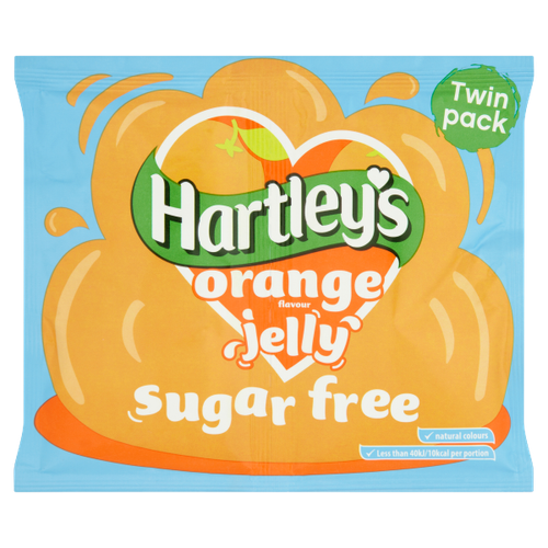 Hartley's Orange Flavour Jelly Sugar Free Twin Pack 23g