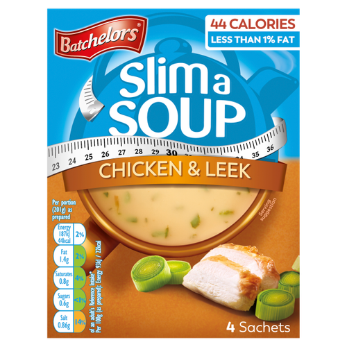 Batchelors Slim a Soup Chicken & Leek 4 Sachets 44g