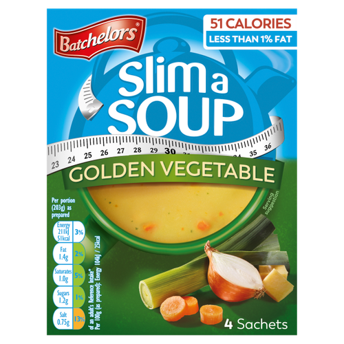 Batchelors Slim a Soup Golden Vegetable 4 Sachets 51g