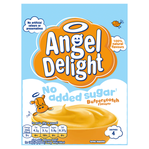 Angel Delight Butterscotch No Added Sugar Instant Dessert 47g