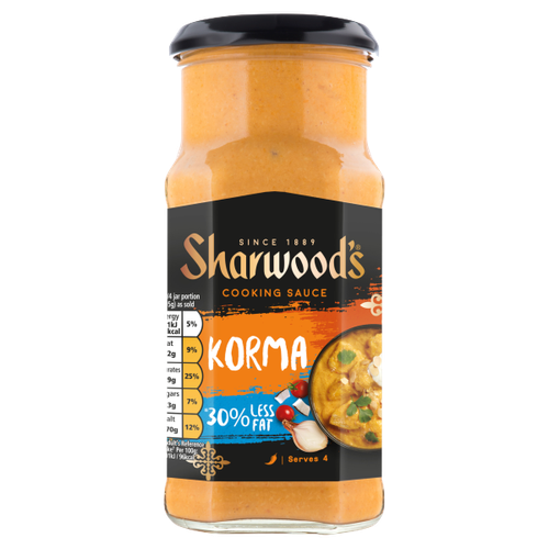 Sharwood's Korma 30% Less Fat Curry Sauce 420g
