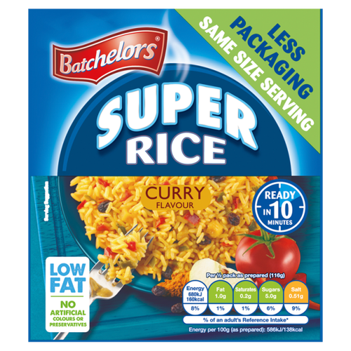 Batchelors Super Rice Curry Flavour 	90g