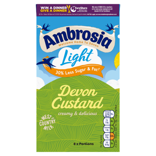 Ambrosia Light Devon Custard 1kg