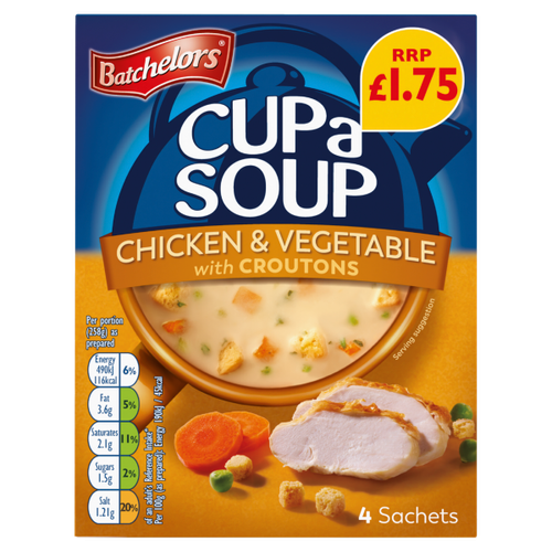 Batchelors Cup a Soup Chicken & Vegetable with Croutons PM £1.75 110g