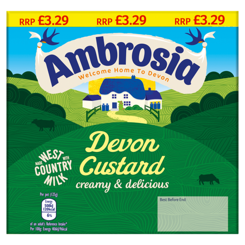 Ambrosia Custard Pots PM £3.29 4x125g