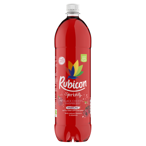 Rubicon Spring Black Cherry Raspberry Flavoured Sparkling Spring Water