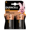 Duracell Plus 100% D 2pk