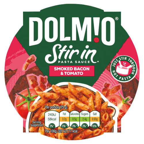 Dolmio Stir-In Smoked Bacon & Tomato Pasta Sauce 150g