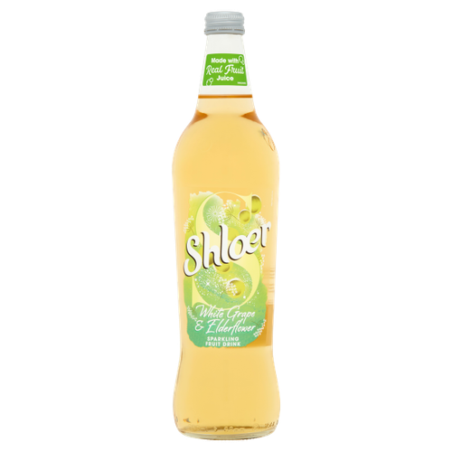 Shloer White Grape & Elderflower Sparkling Fruit Drink 750ml