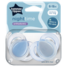 Tommee Tippee Night Time 2 Orthodontic Soothers 6-18m