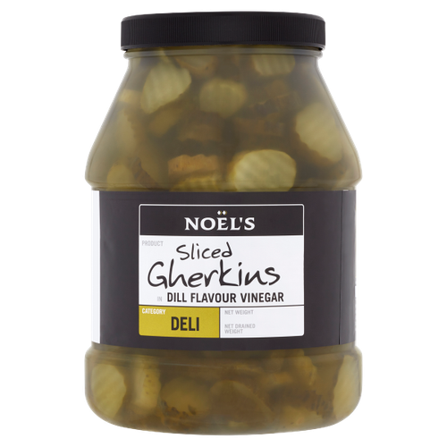 Noels Sliced Gherkins In Dill Flavour Vinegar 2.45kg