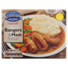 Kershaws Homestyle Bangers & Mash with Carrots, Peas & Onion Gravy 400g