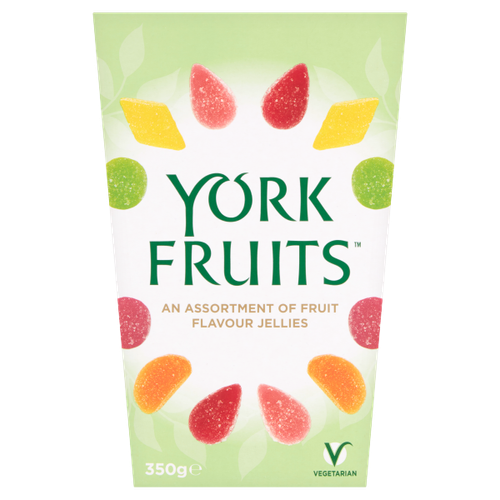 York Fruits An Assortment of Fruit Flavour Jellies 350g