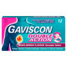 Gaviscon Double Action Mixed Berries Flavour 12 Chewable Tablets