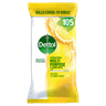 Dettol Antibacterial Multi Purpose Cleaning Wipes Citrus Zest 105 Large Wipes