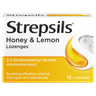 Strepsils Honey & Lemon 12s