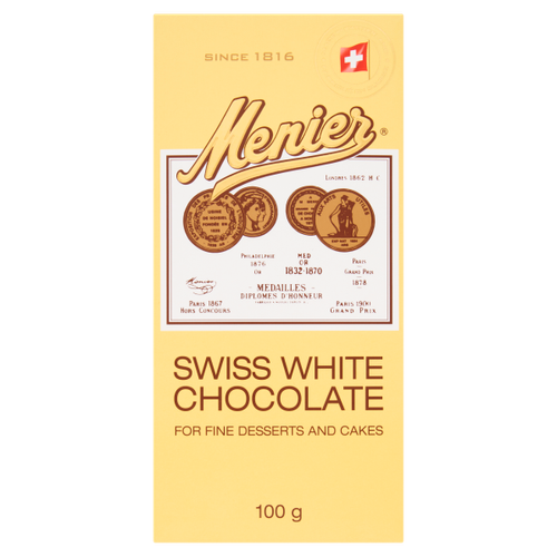 Menier Swiss White Chocolate 100g