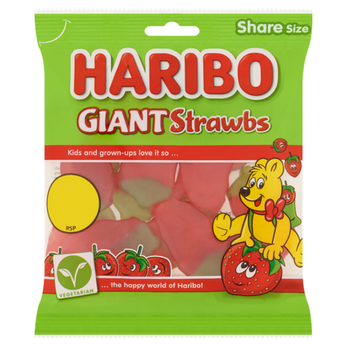 Haribo Giant Strawbs PM £1.25 140g