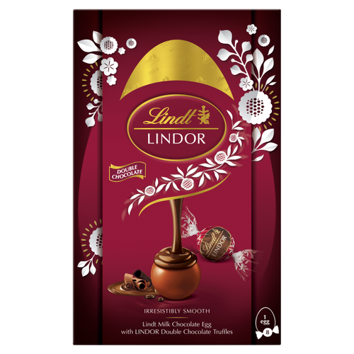 Lindt Milk Chocolate Egg with LINDOR Double Chocolate Truffles 260g
