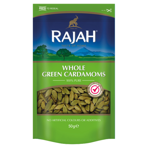 Rajah Whole Green Cardamoms 50g