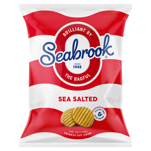 Seabrook Crinkle Crisps Sea Salted 31.8g Gluten Free