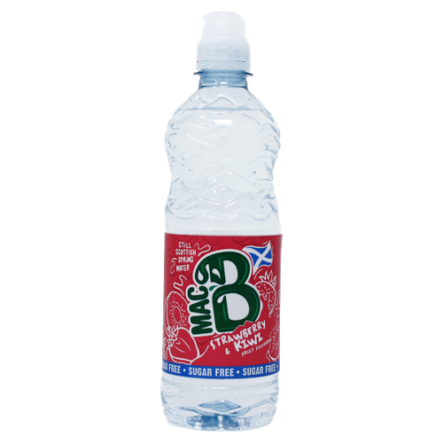 Mac B Sugar Free Still Strawberry & Kiwi Fruit Flavoured Scottish Spring Water 500ml