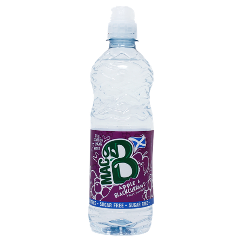 Mac B Sugar Free Still Apple & Blackcurrant Fruit Flavoured Scottish Spring Water 500ml