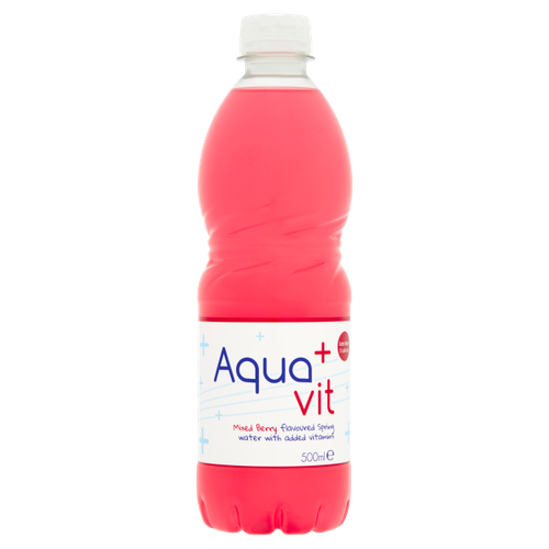 Aqua Vit Mixed Berry Flavoured Spring Water with Added Vitamins 500ml