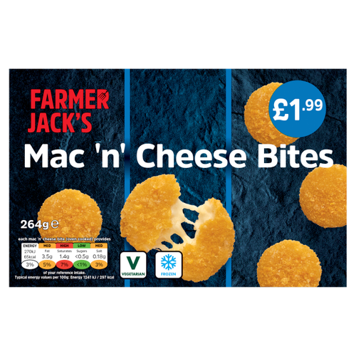 FARMER JACK'S Mac 'n' Cheese Bites 264g