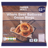 Farmer Jack's Beer Battered Onion Rings £2.49 350g