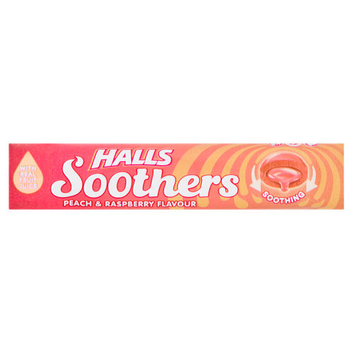 Halls Soothers Peach & Raspberry Flavour 45g