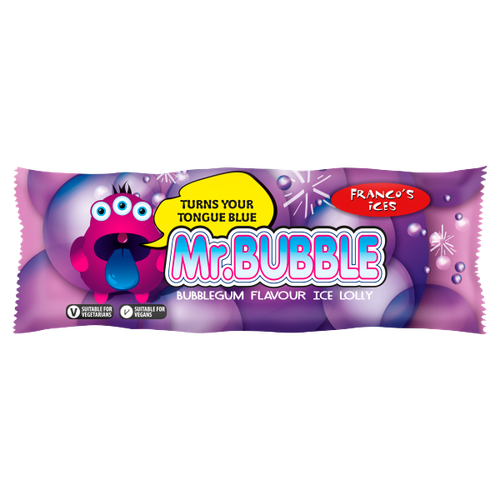 Franco's Ices Mr. Bubble Bubblegum Flavour Ice Lolly 70ml