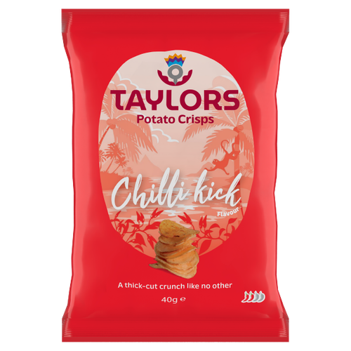 Taylors Chilli Kick Flavour Potato Crisps 40g