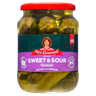 Mrs Elswood Sweet Sour Cucumbers Pickled with Sweetener 670g