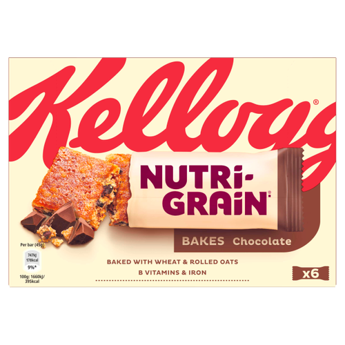 Kellogg's Nutri-Grain Choc Chip Breakfast Bakes 6 x 45g