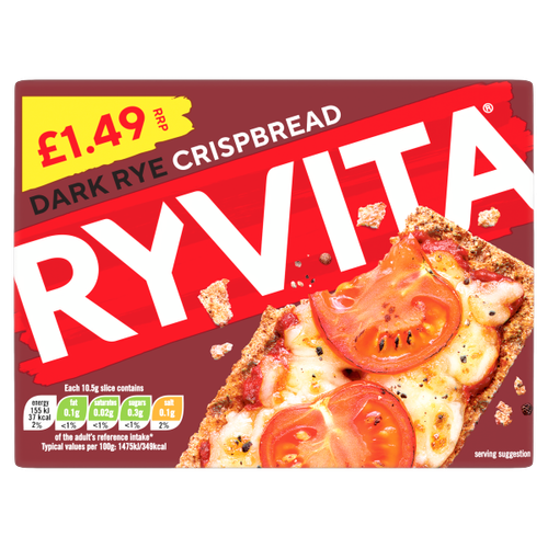 Ryvita Crispbread Dark Rye PM £1.49 200g