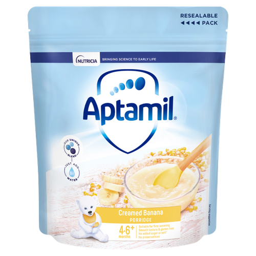 Aptamil Creamed Banana Porridge 4-6+ Months 125g