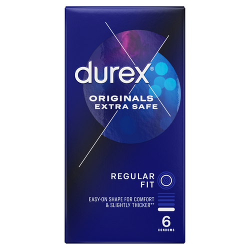 Durex 6 Regular Fit Originals Extra Safe Condoms