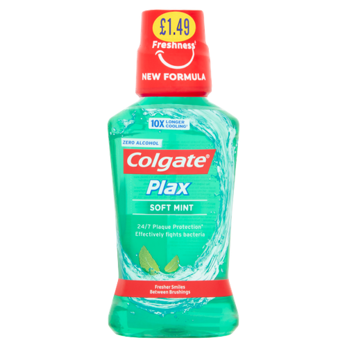 Colgate Plax Soft Mint 250ml PMP £1.49