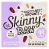 Skinny Raw 3 Pressed Fruit & Nut Bars Chocolate Brownie  3 x 28g